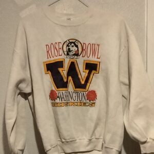 Jerzees White Rose Bowl Washington Huskies Sweatshirt